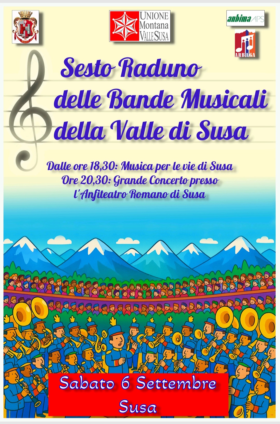LOCANDINA SESTO RADUNO BANDE MUSICALI